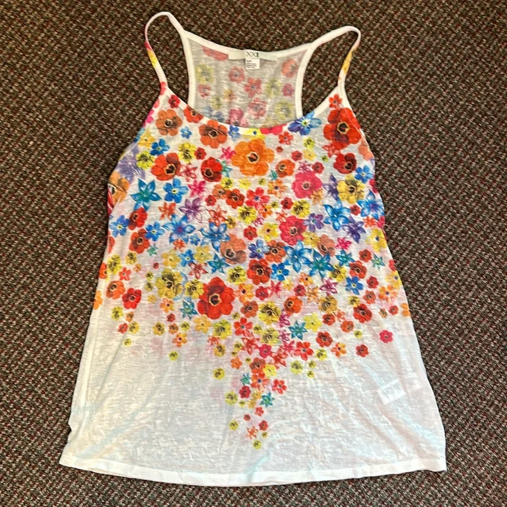 Small Forever 21 Floral Tank - Picture 1 of 3